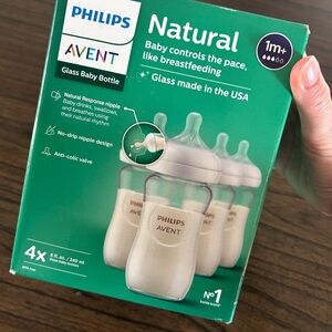 Philips Avent Natural Glass Baby Bottle 8oz